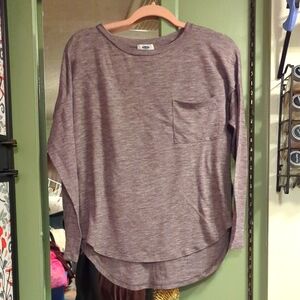 Old Navy Heathered Long Sleeve Top